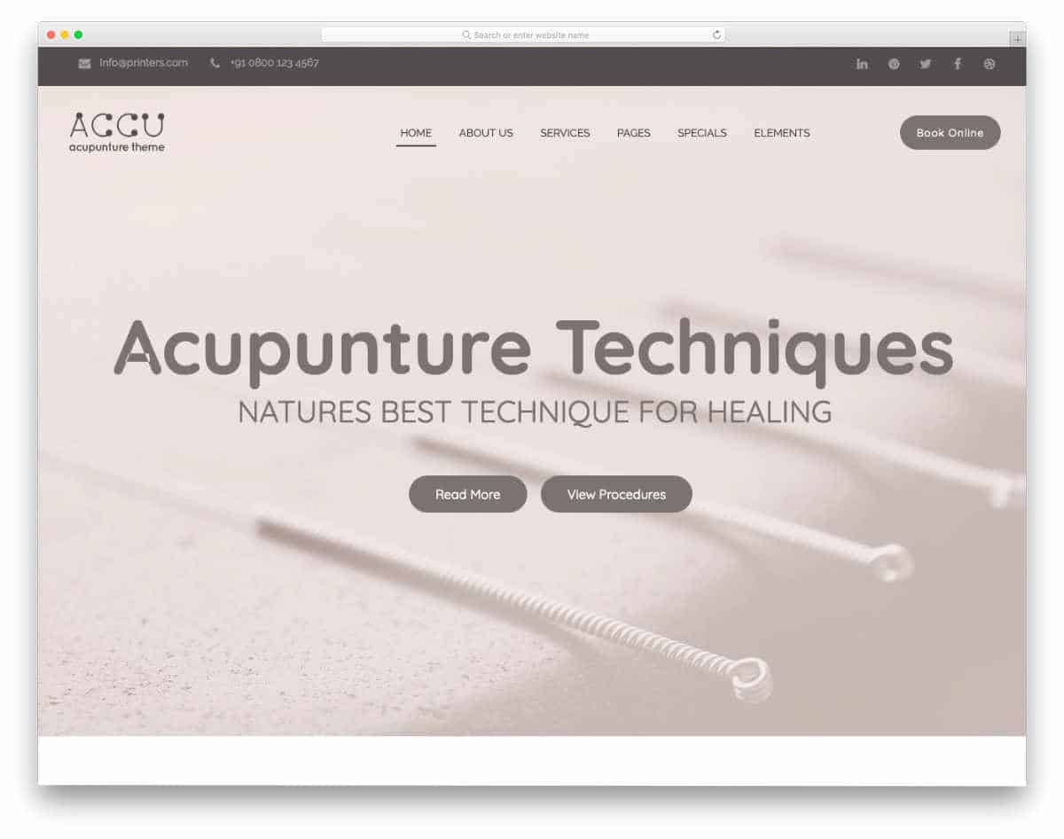 acupuncture website templates