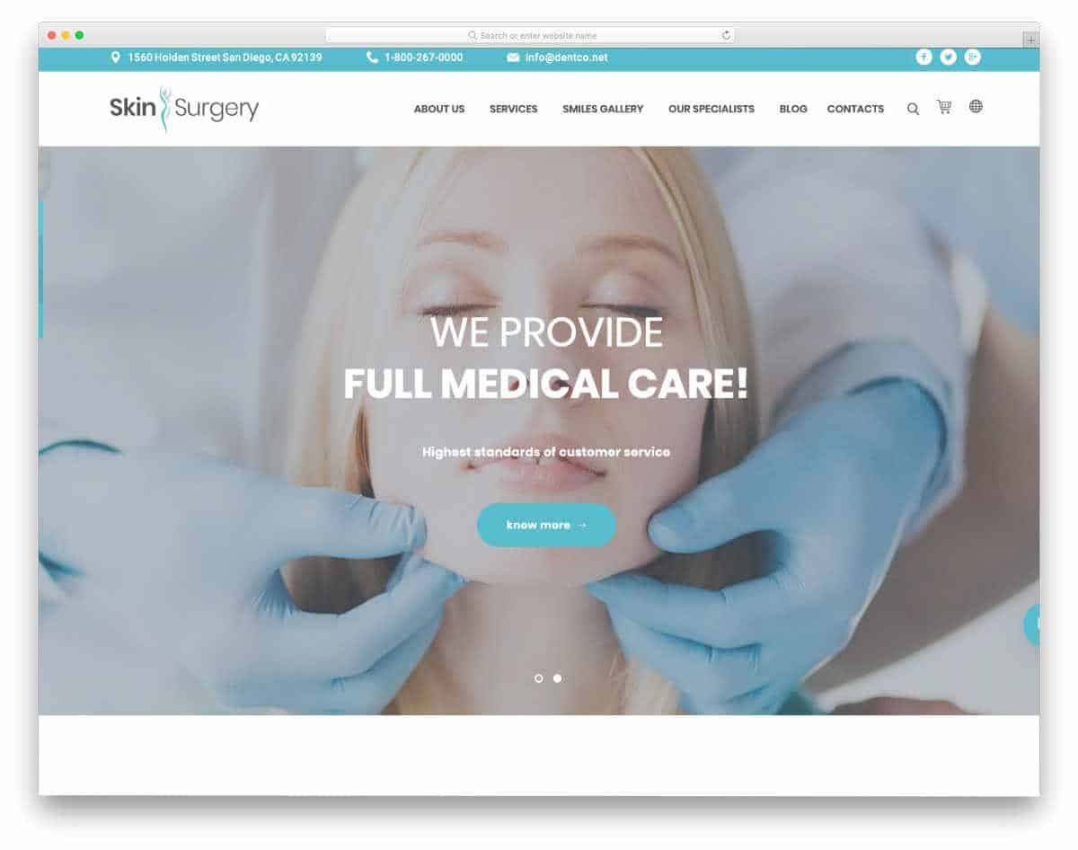 multipurpose health care website template