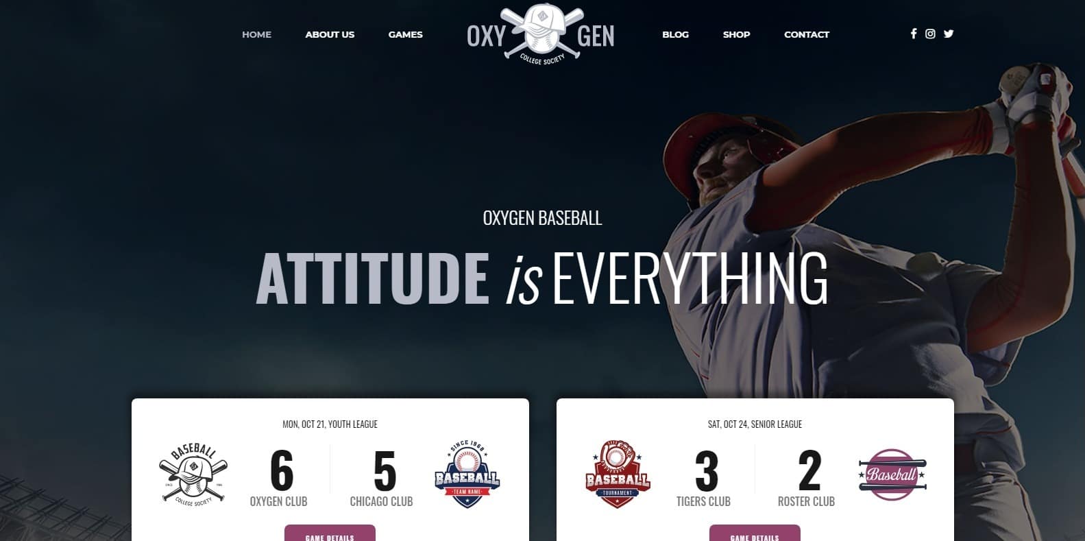 oxigeno-softball-website-template-wordpress