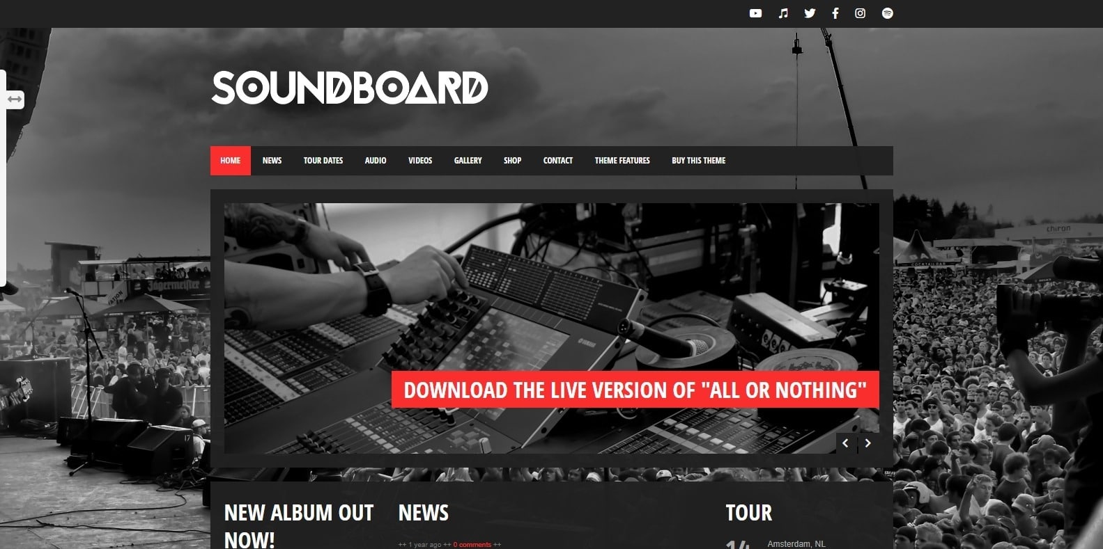 soundboard-recording-studio-website-template