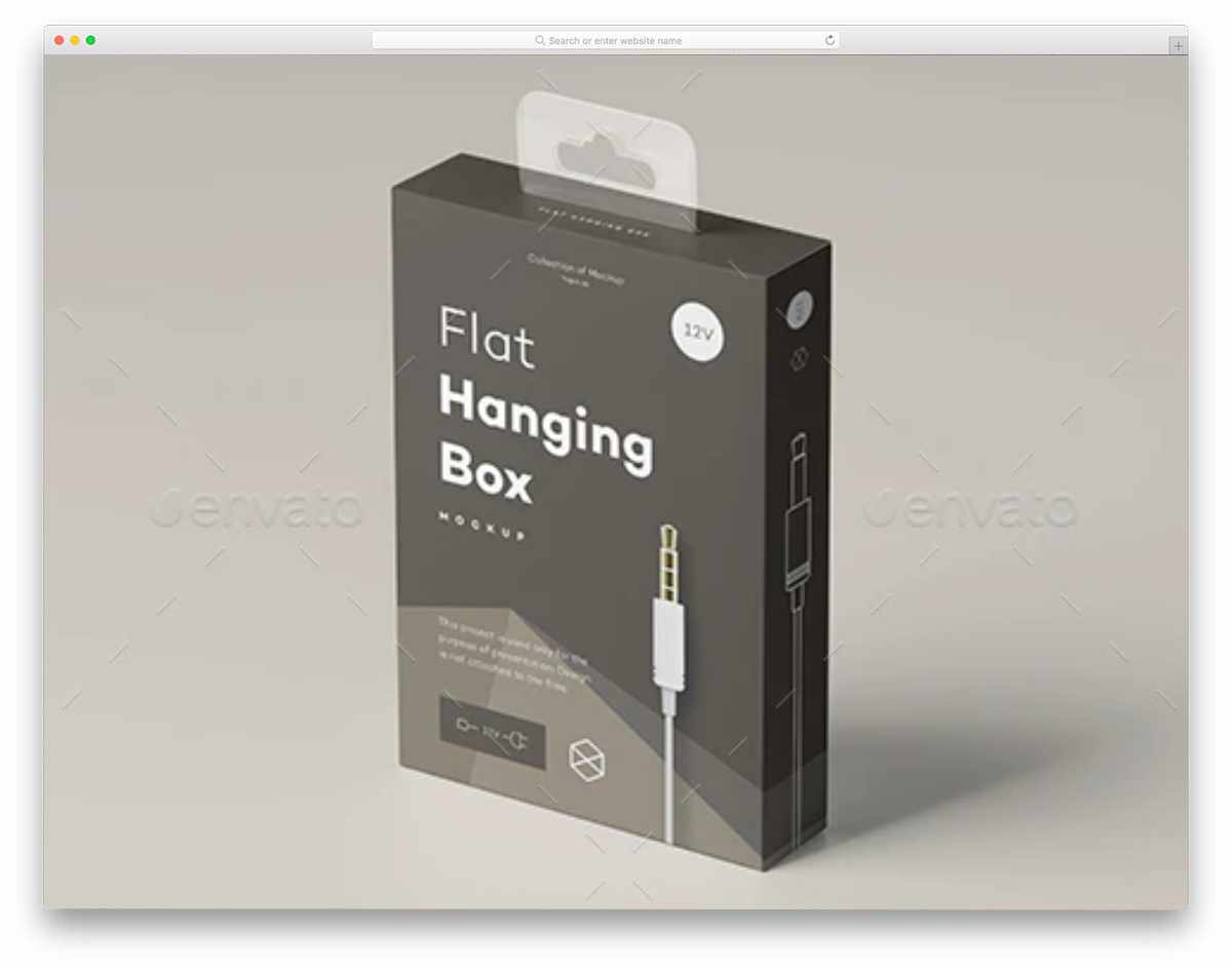 simple and useful box packaging mockup