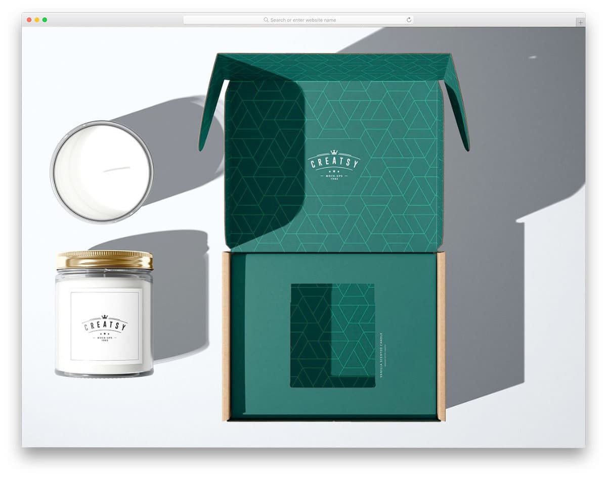 special packaging box mockup
