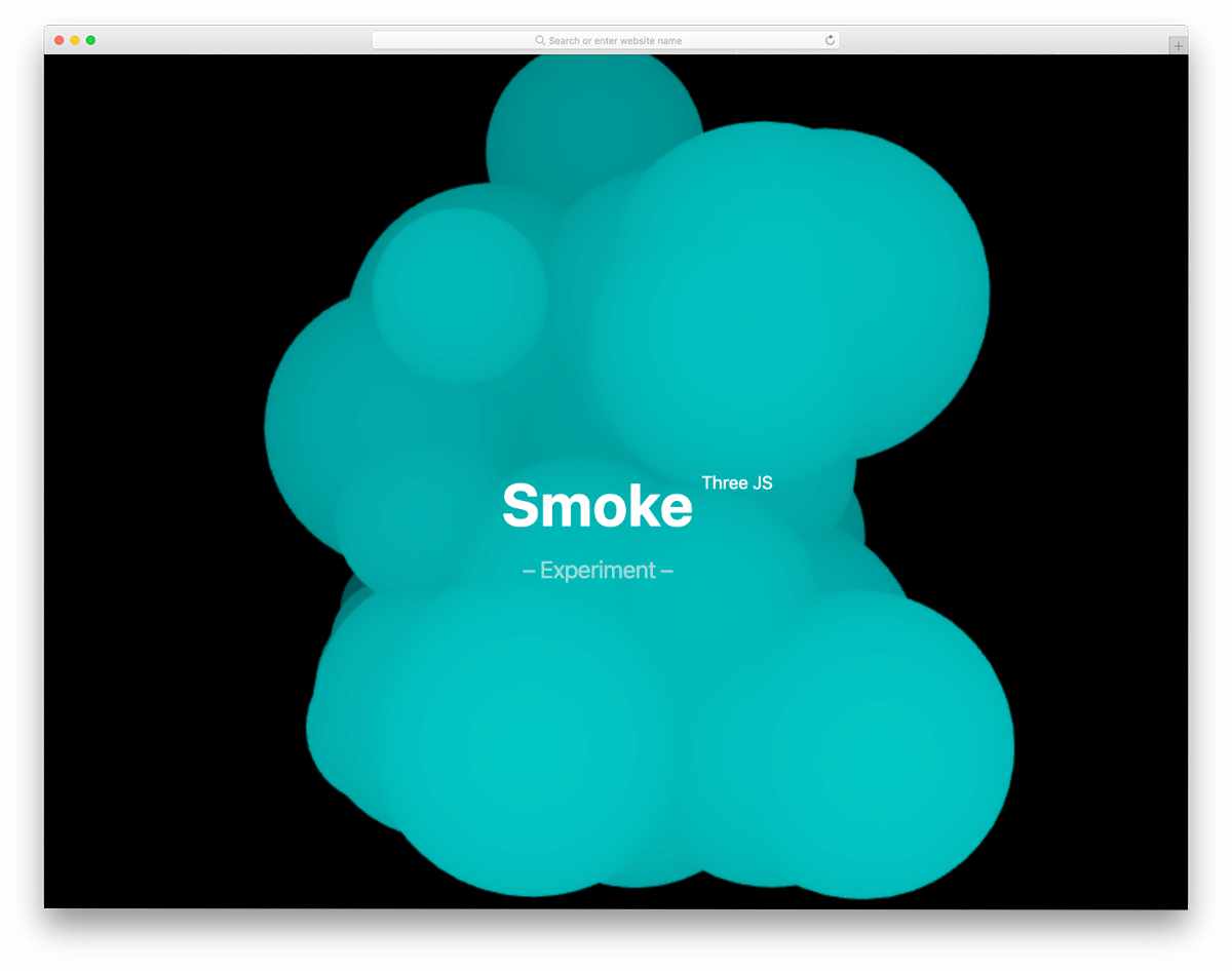 simple smoke threeJS design