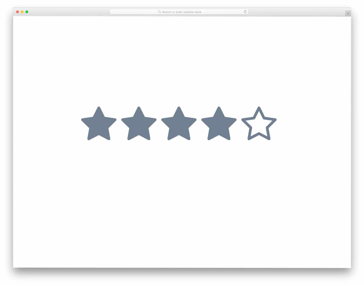 simple star rating 