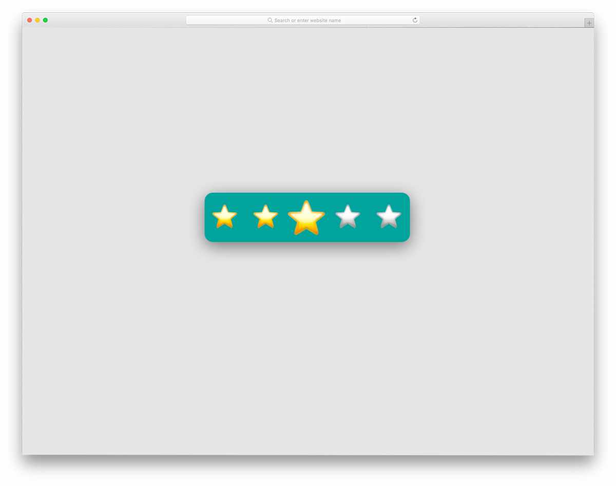 star rating widget-style design
