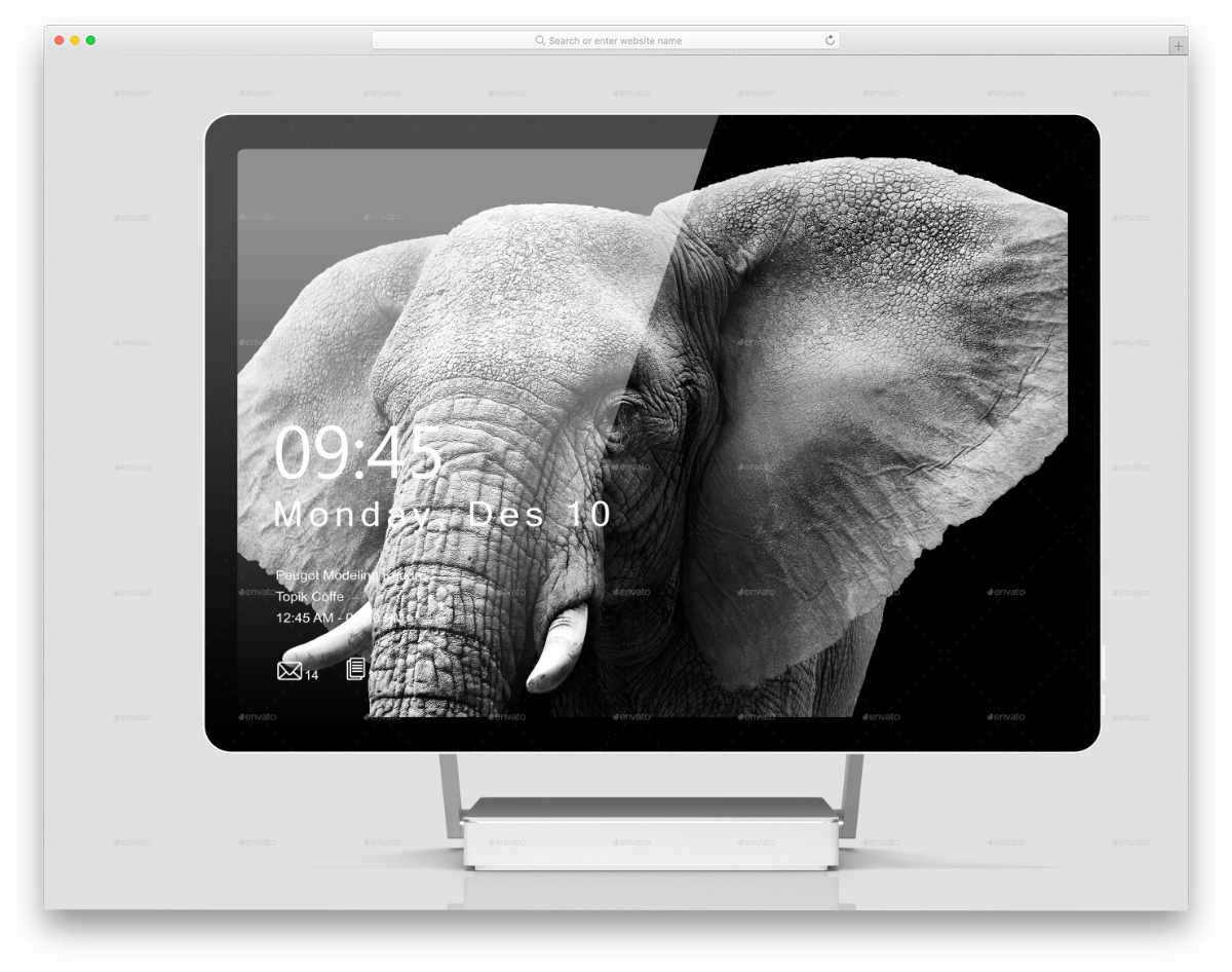 elegant Surface Studio mockup