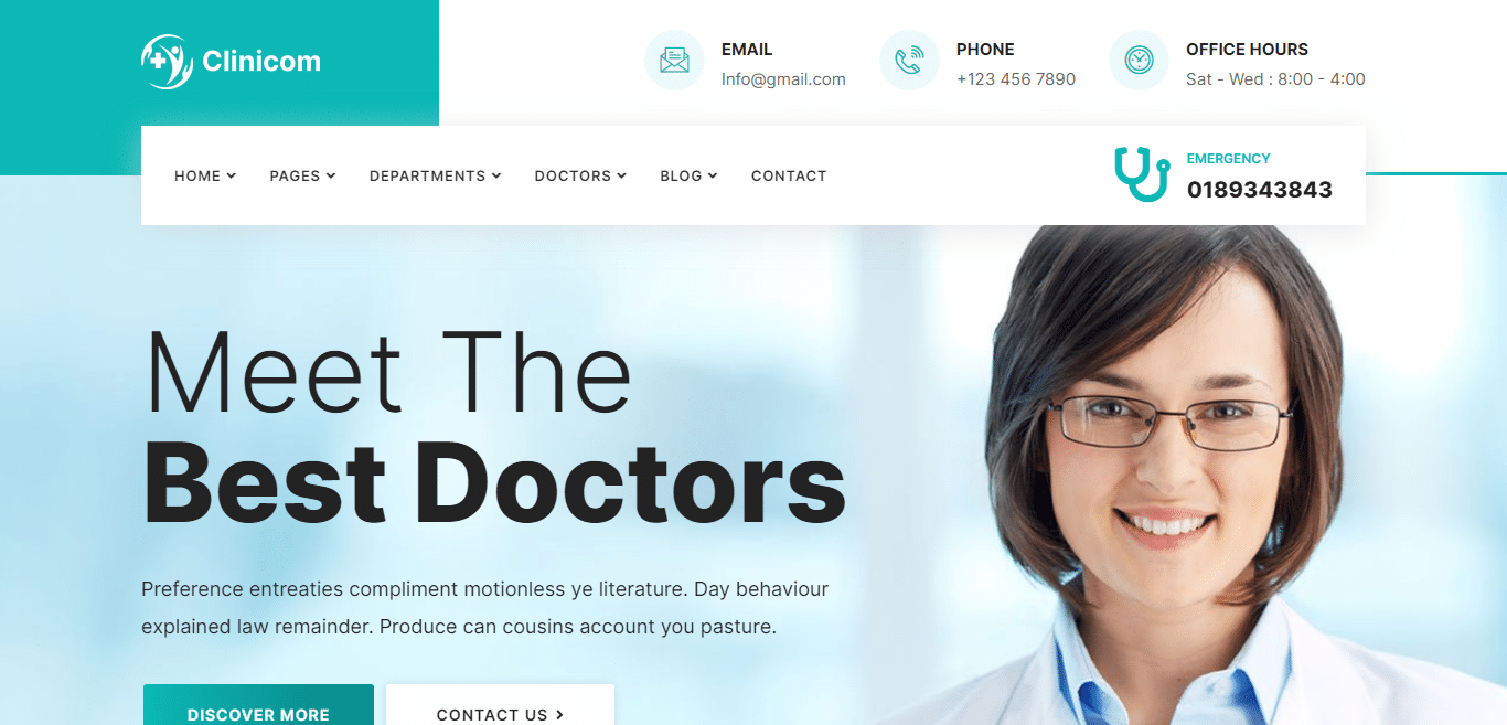 clinicom-medical-website-template