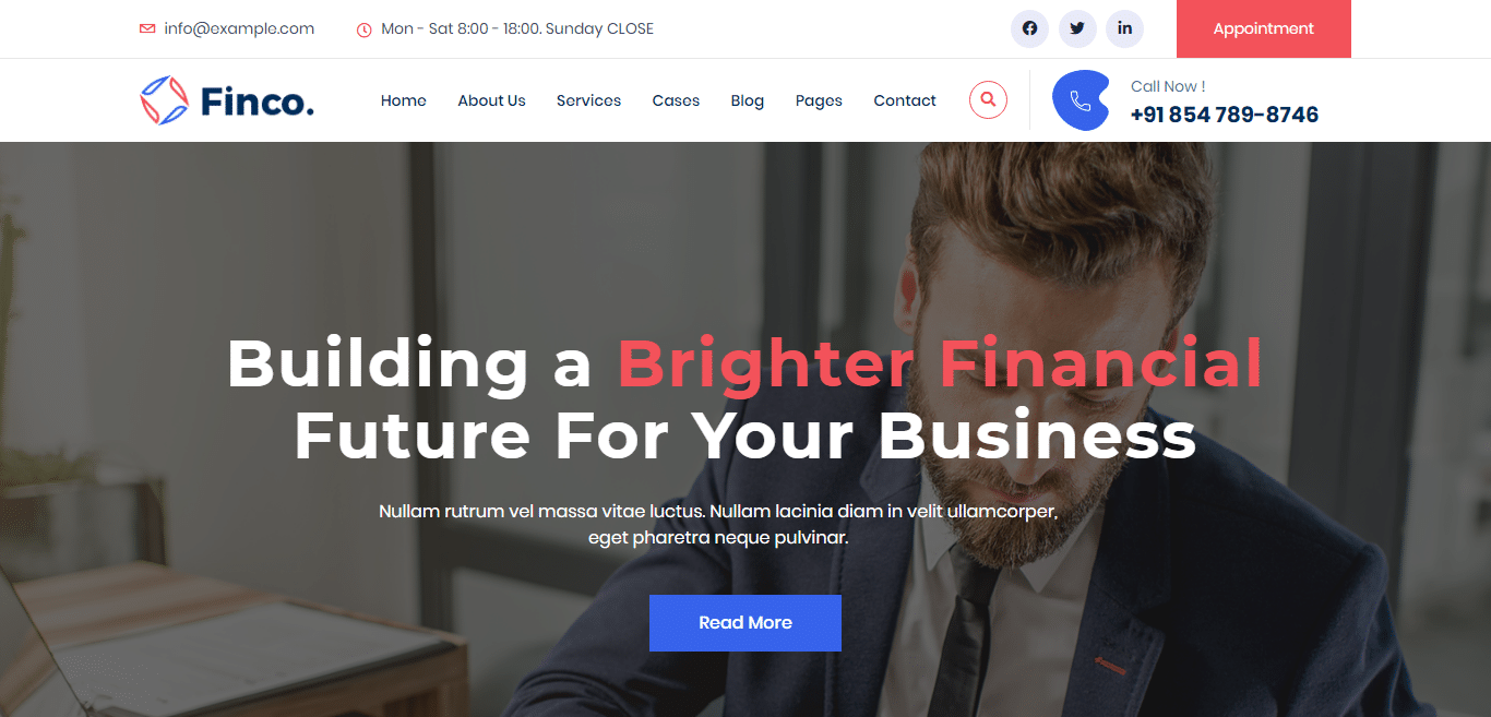 finco-consulting-website-template