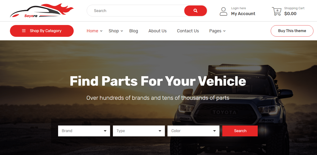 sayara-automotive-website-template