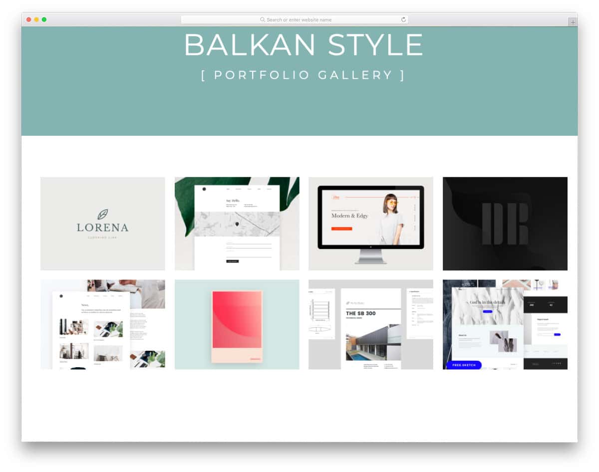 gallery for portfolios