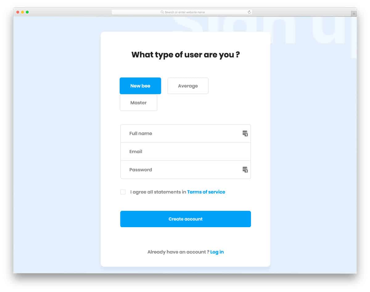 Bootstrap Registration Form Example
