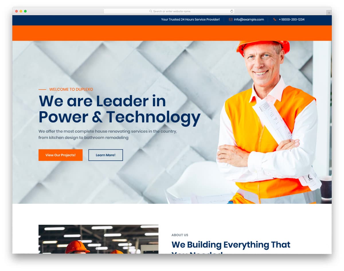 multipurpose construction website template