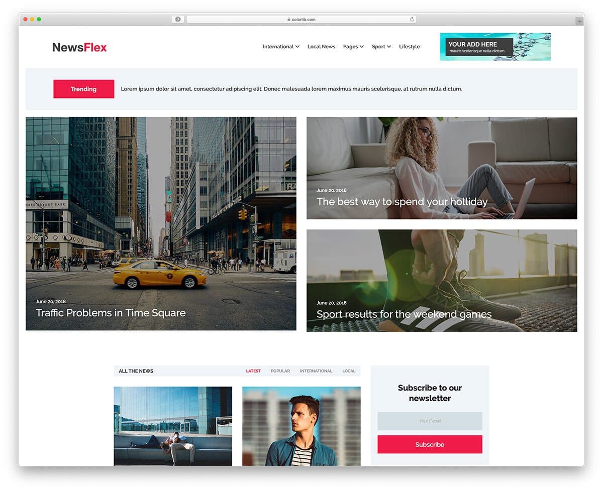 easy-to-interact website template