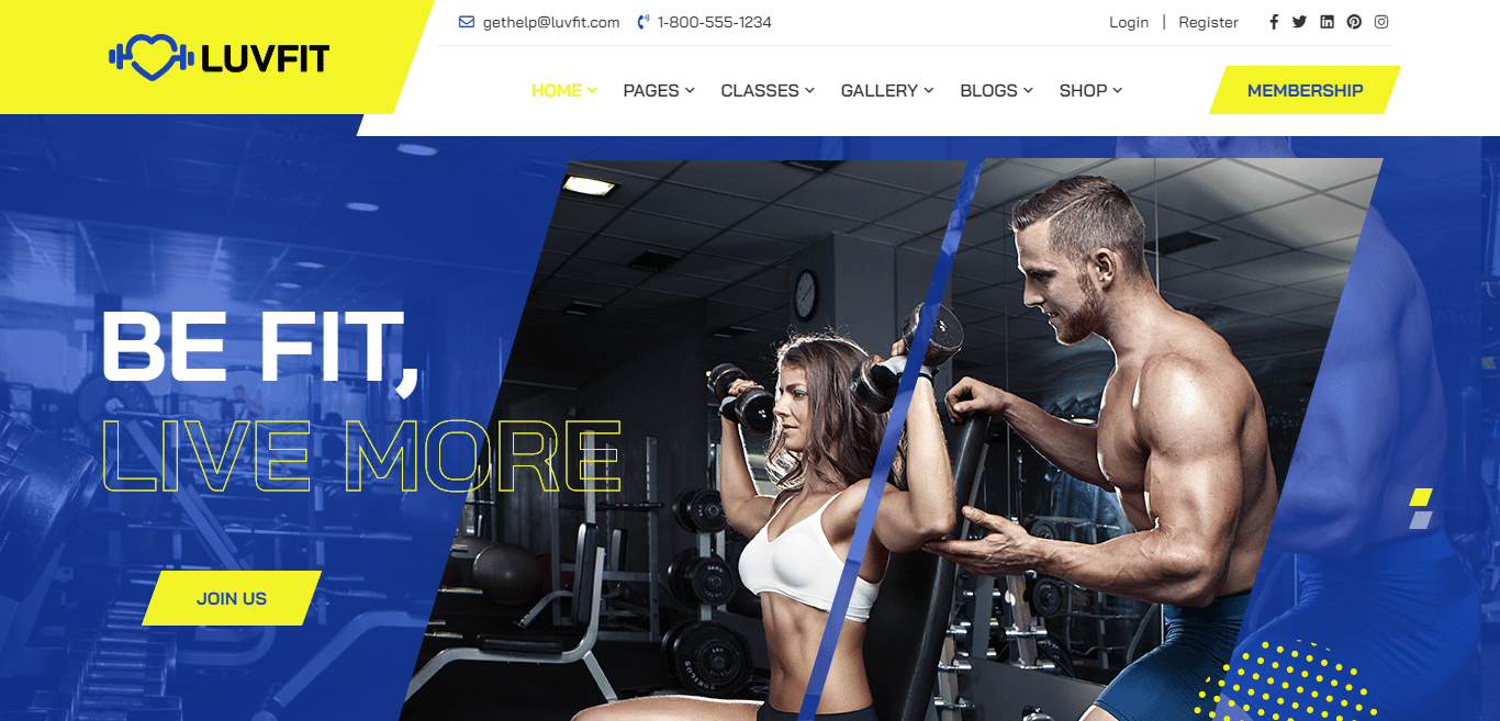 luvfit-gym-website-template