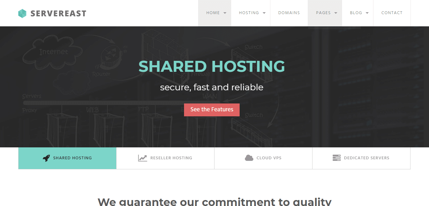 servereast-hosting-website-template