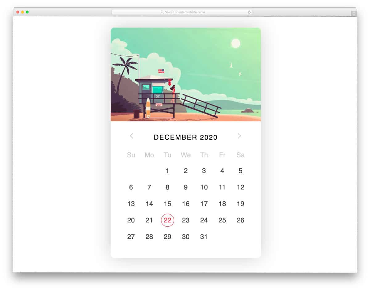 bootstrap datepicker calendar with images