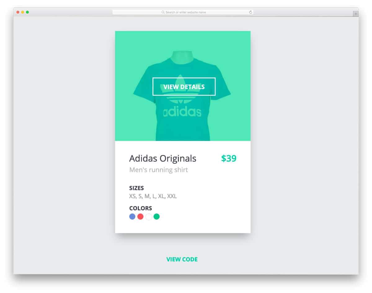 bootstrap card example for products