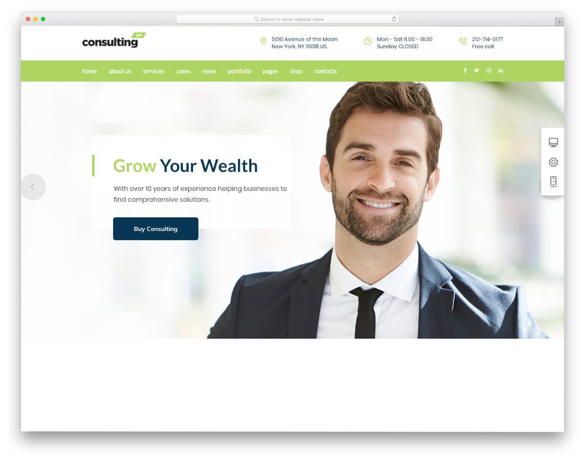 insurance agent and advisor personal website template