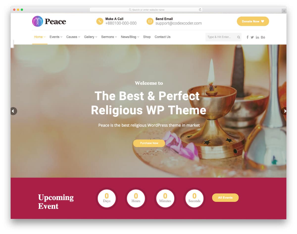 hindu religious website template