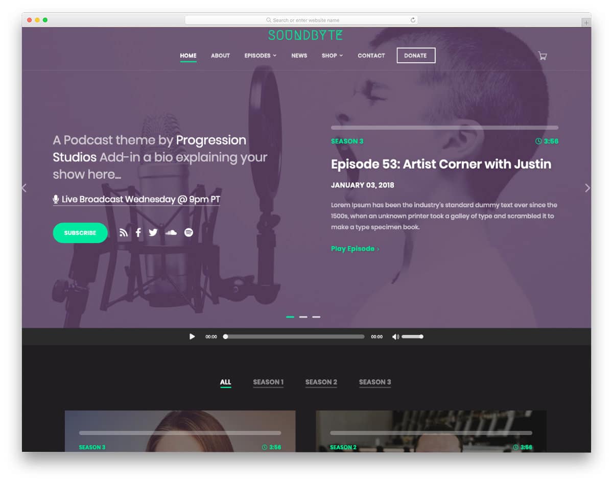 podcast website templates for professionals