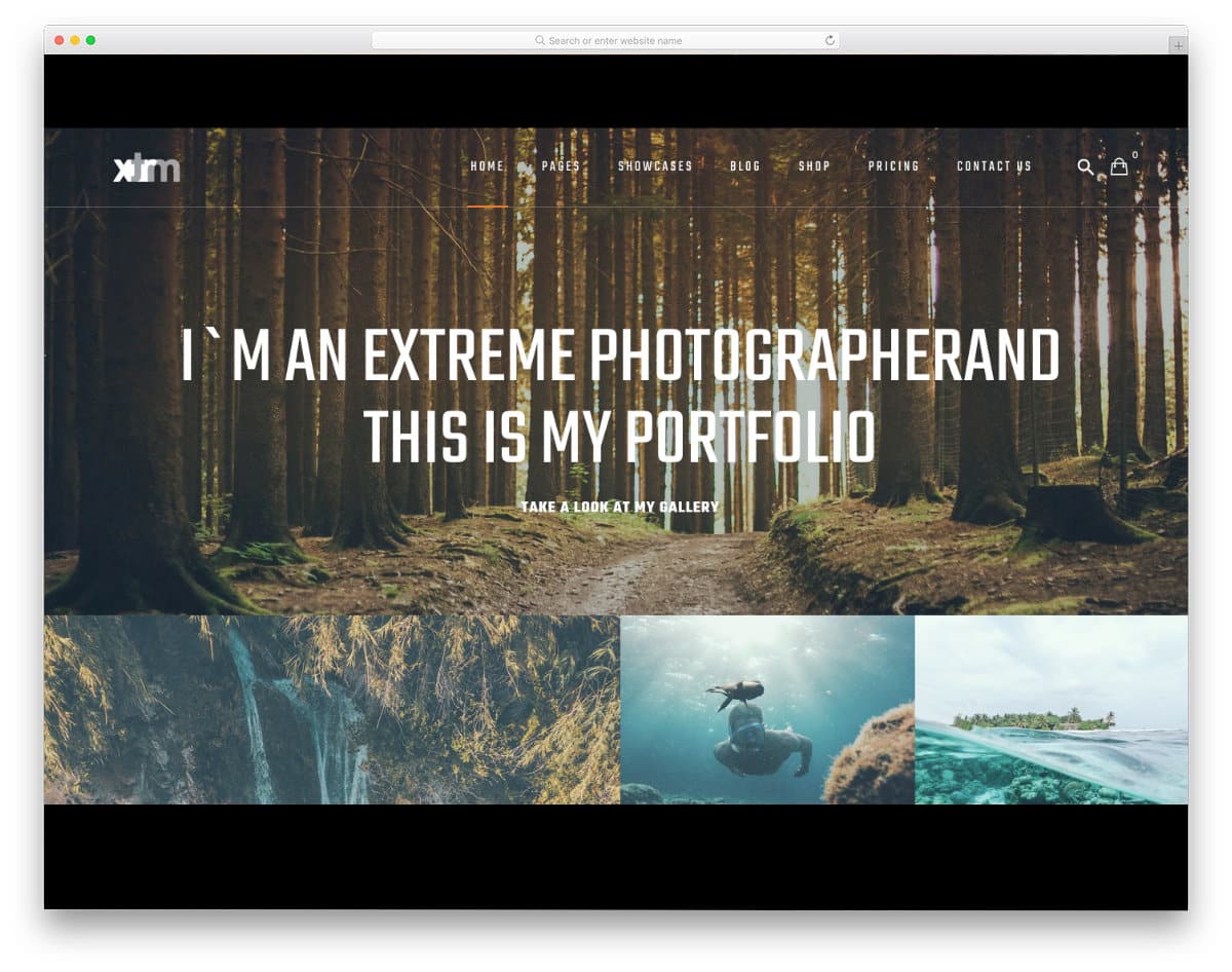 extreme sports website template