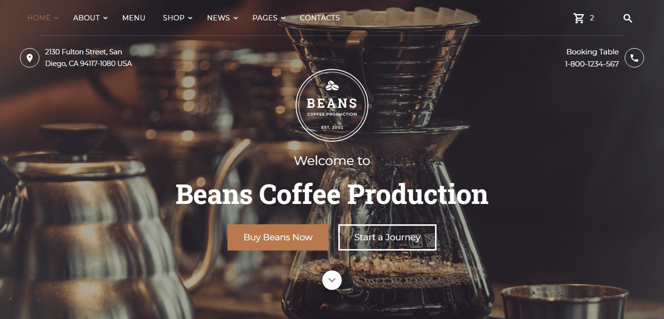 beans-coffeeshop-website-template