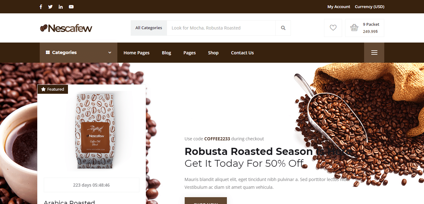 nescafew-coffeeshop-website-template