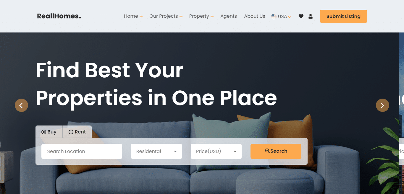 reallhome-property-listing-website-template