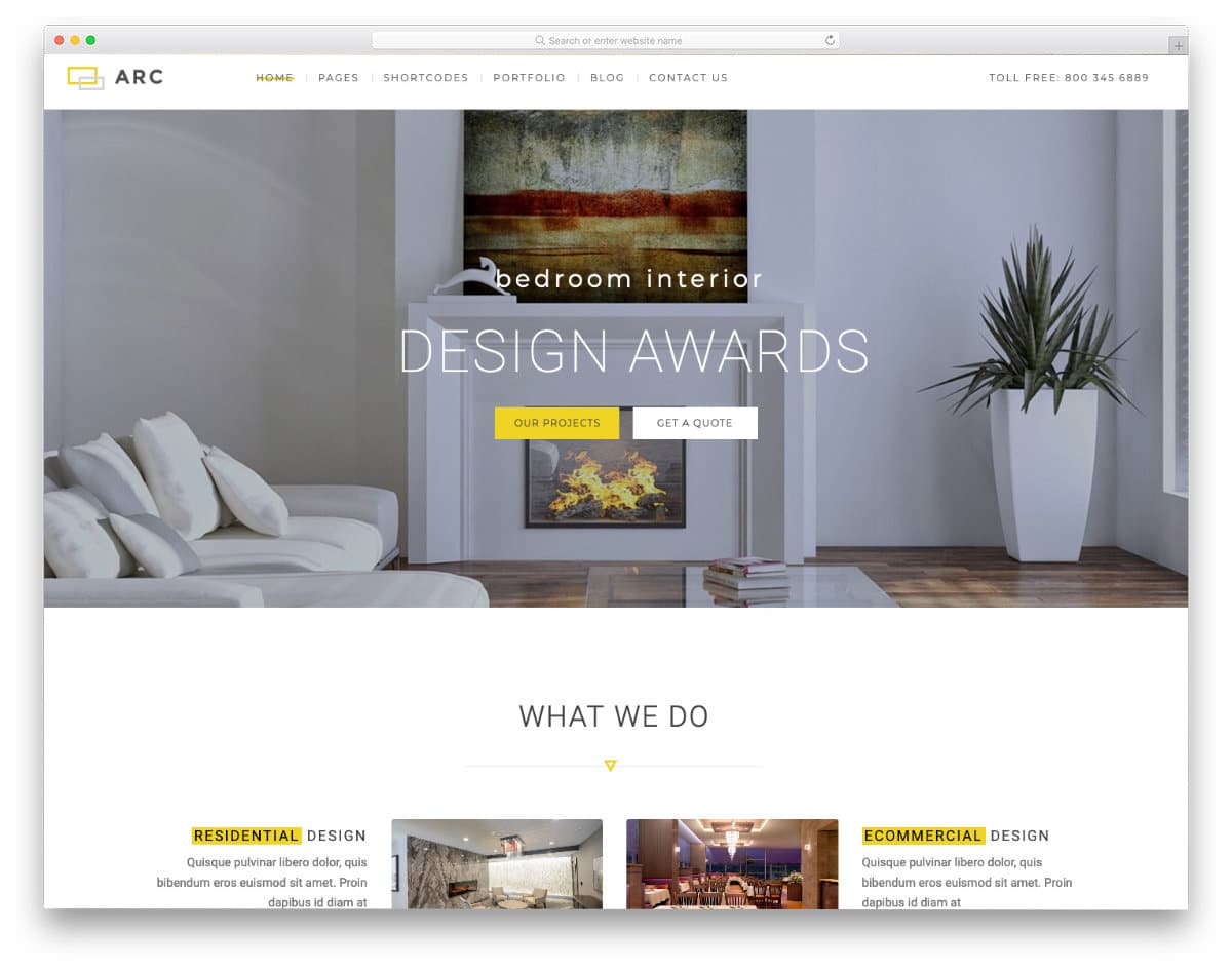 joomla interior design and real estate website template