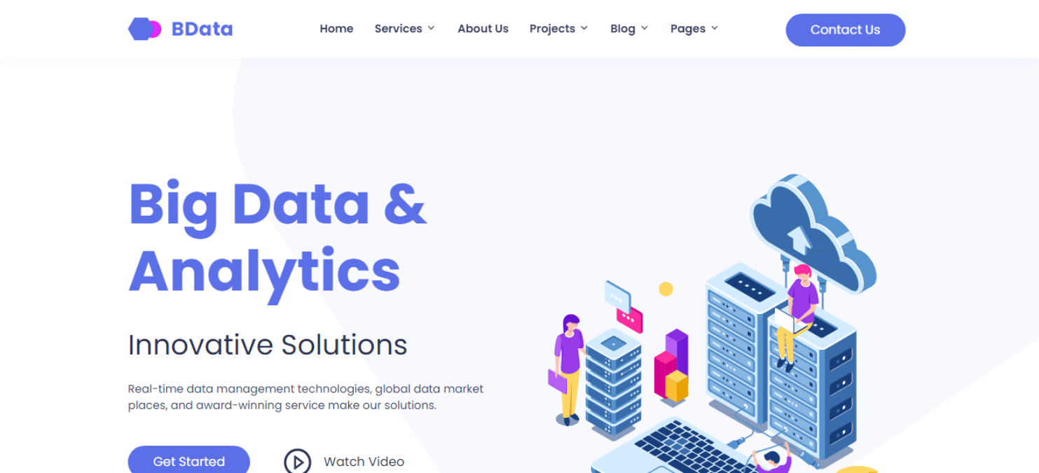 b-data-technology-website-template