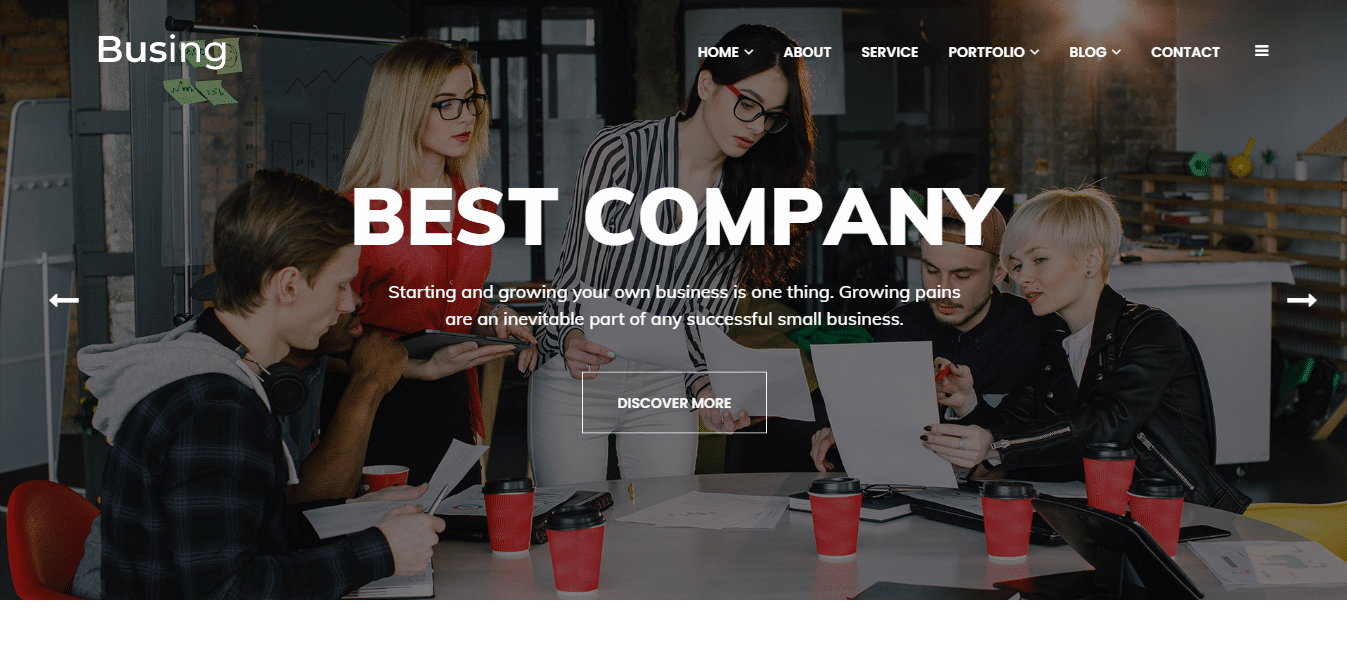 busing-consulting-website-template