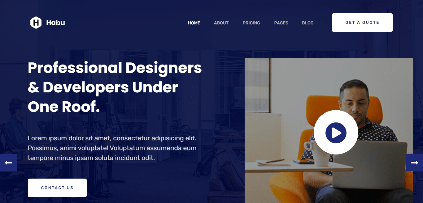 habu-graphics-designer-website-template