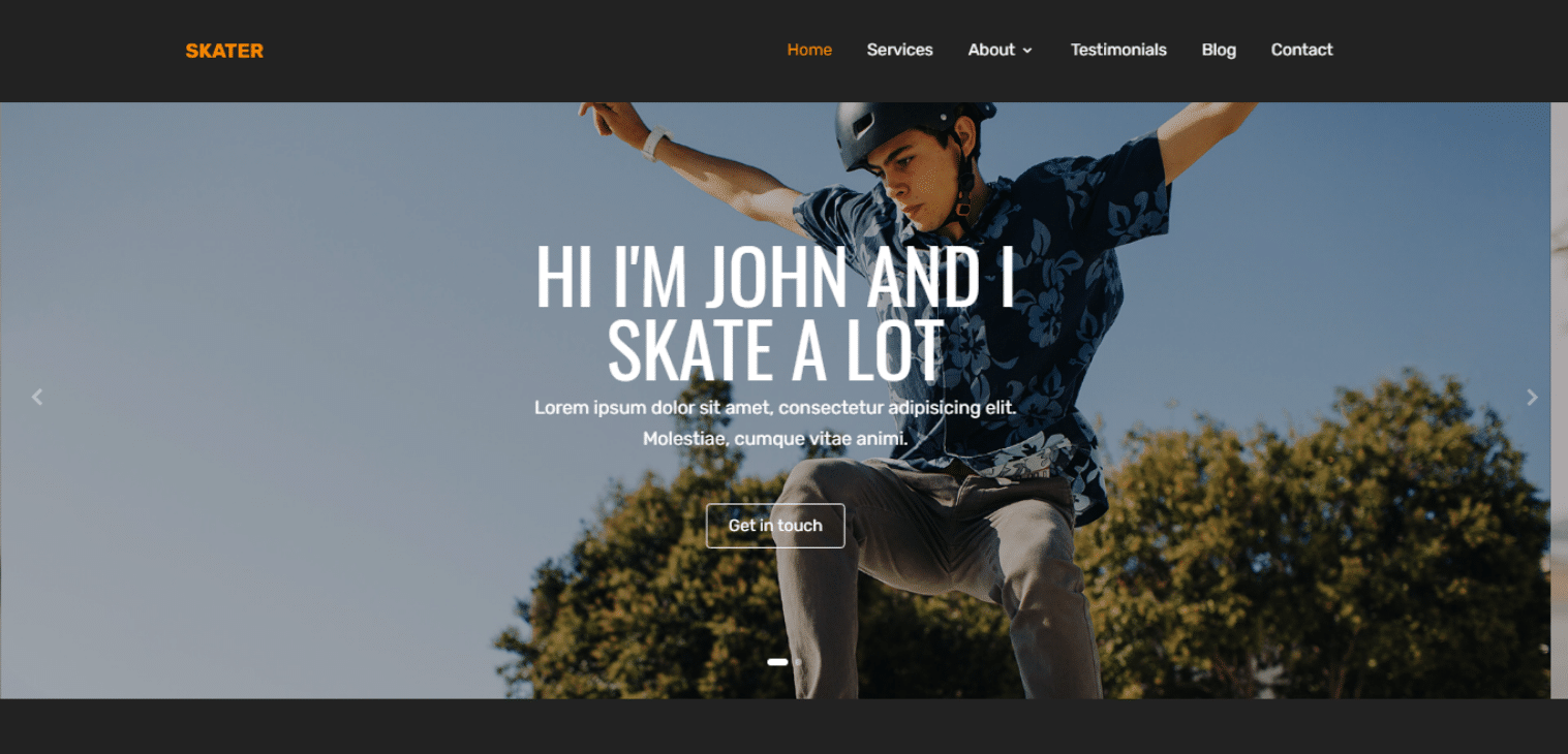 skater-free-single-page-website-template