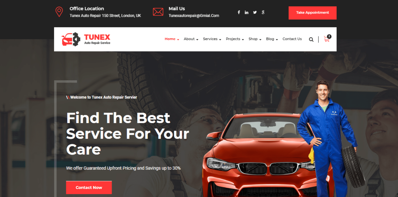 tunex-automotive-website-template