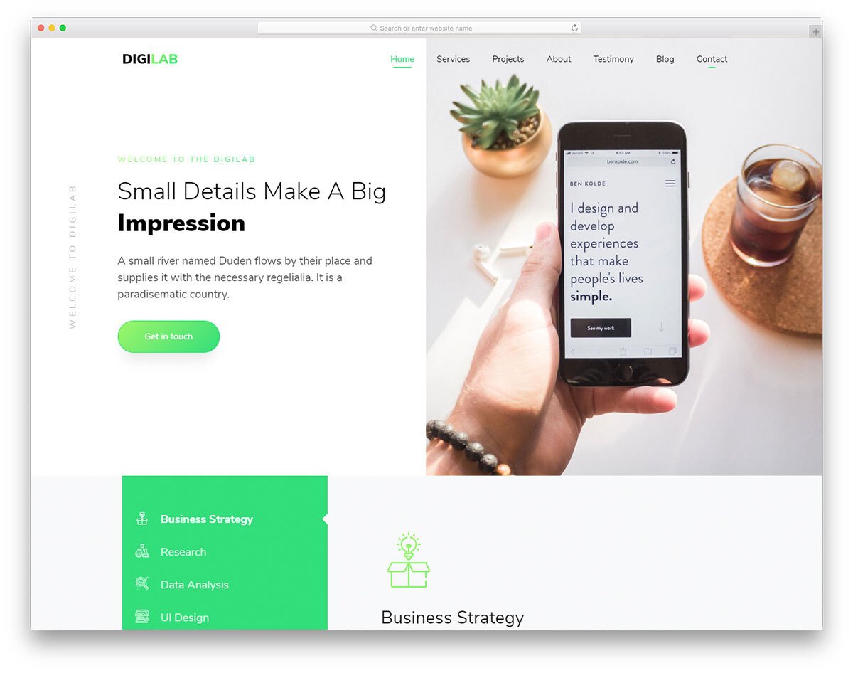 materialize digital agency template