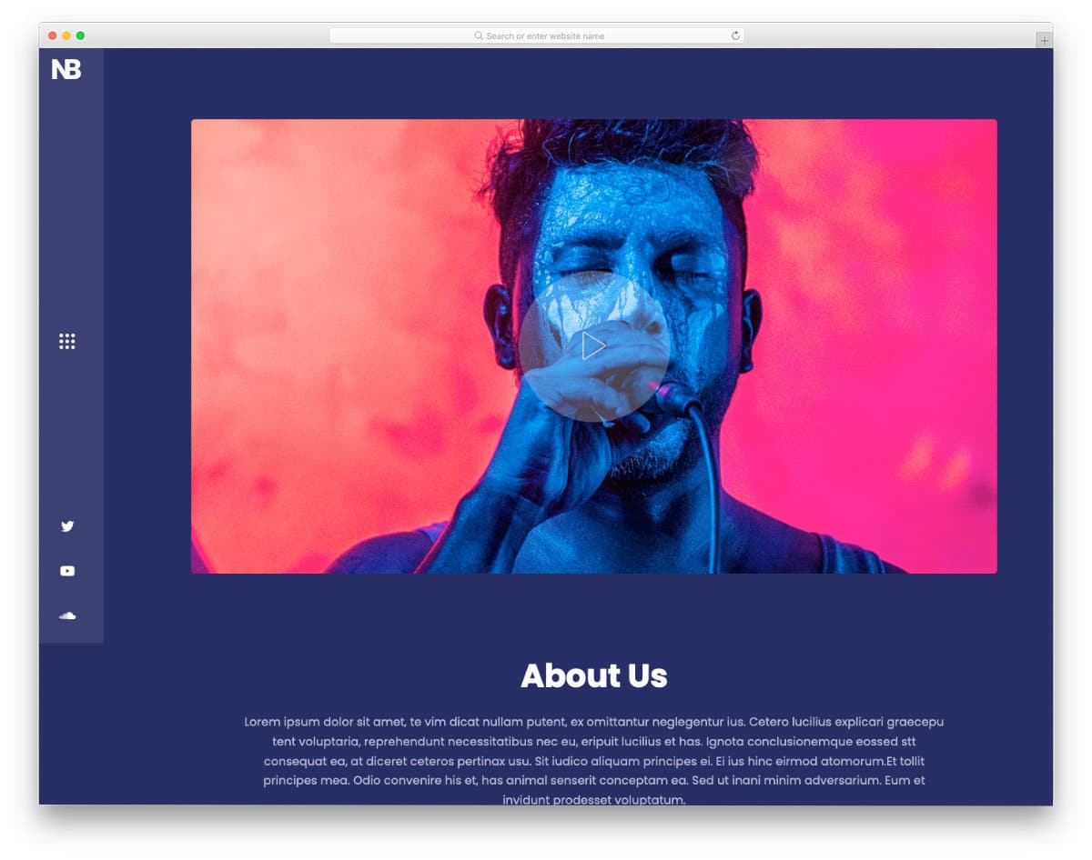 wordpress themes for actors and music artists