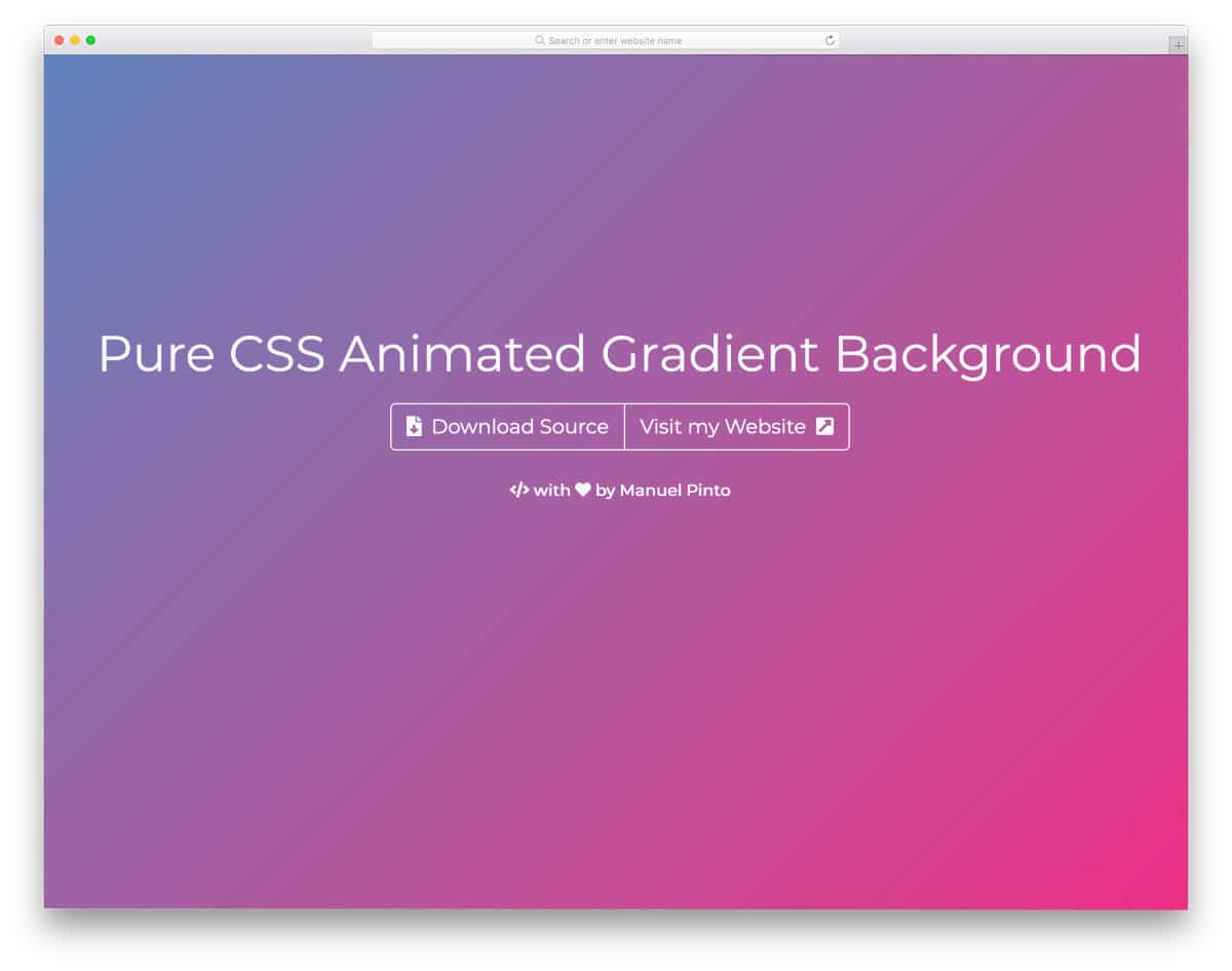 colorful CSS background gradient design