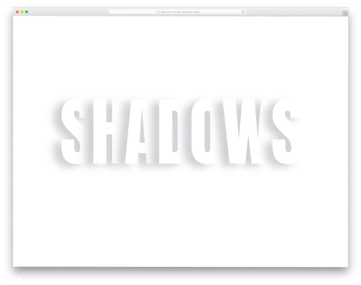 CSS text-shadow effect