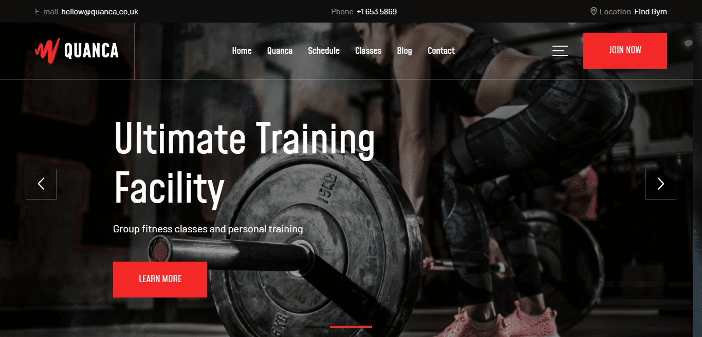 quanca-gym-website-template