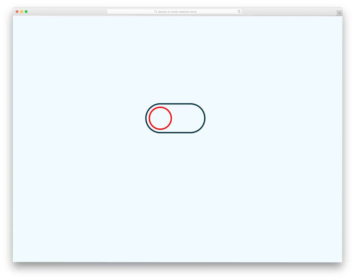 pure CSS toggle switch/button