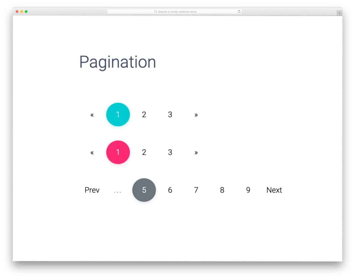 easy-to-use CSS pagination design