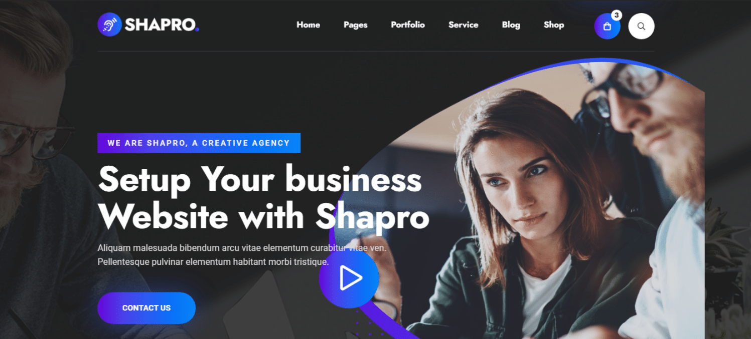 shapro-landing-page-website-template