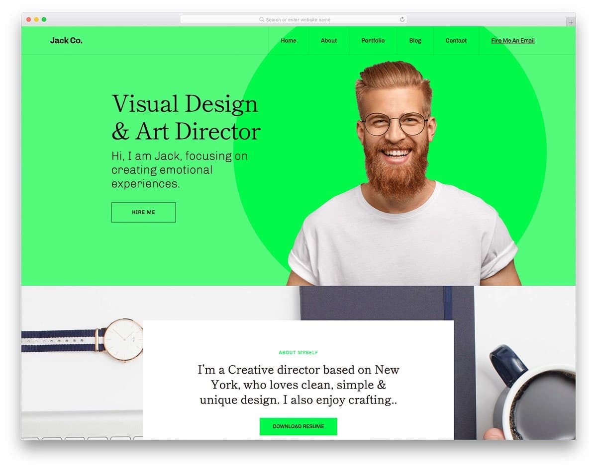 bootstrap 5 personal website template