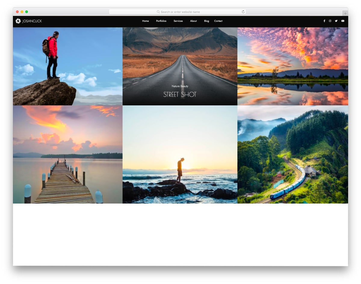 HTML photo gallery template