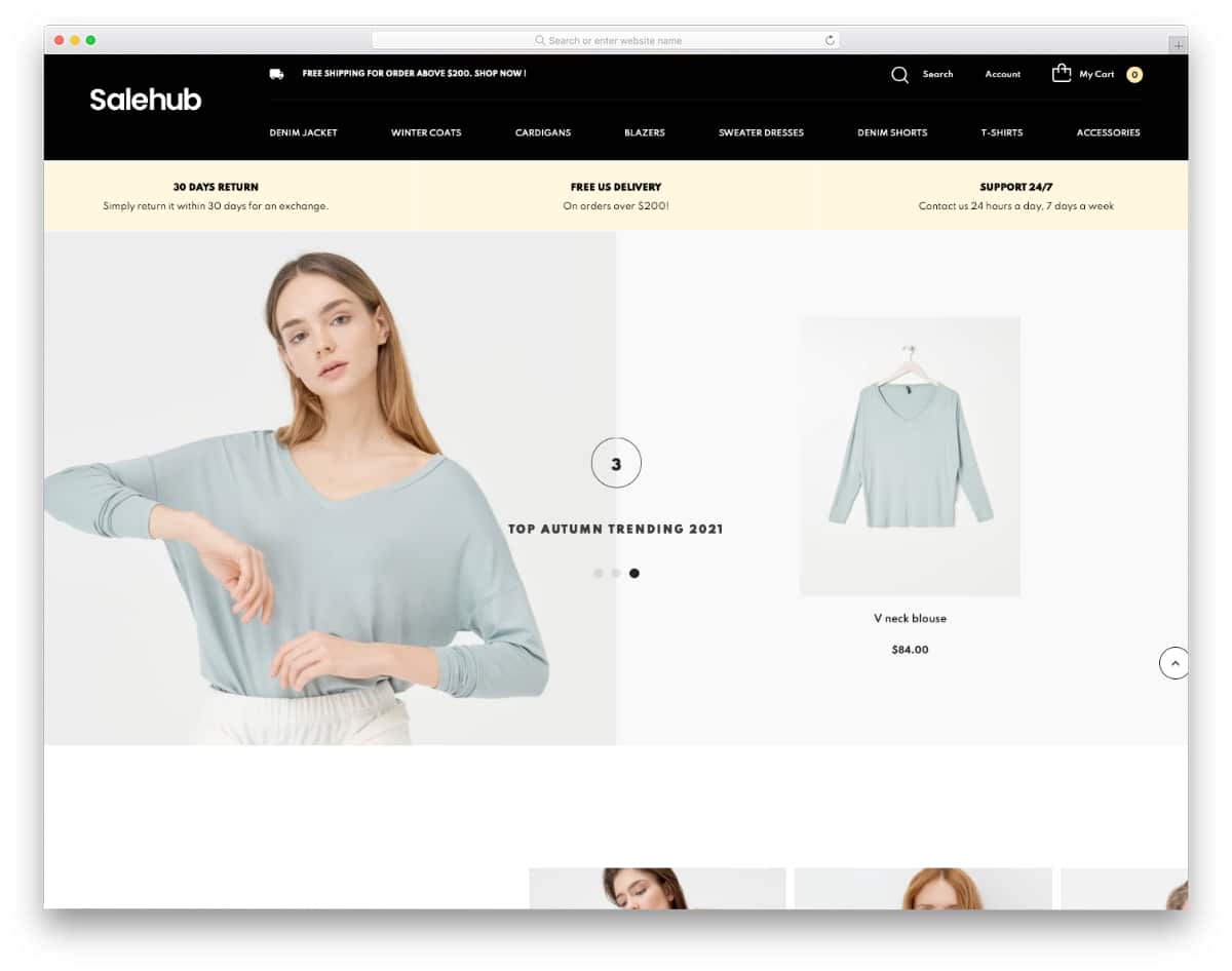 Shopify theme for t-shirts and other apparel stores