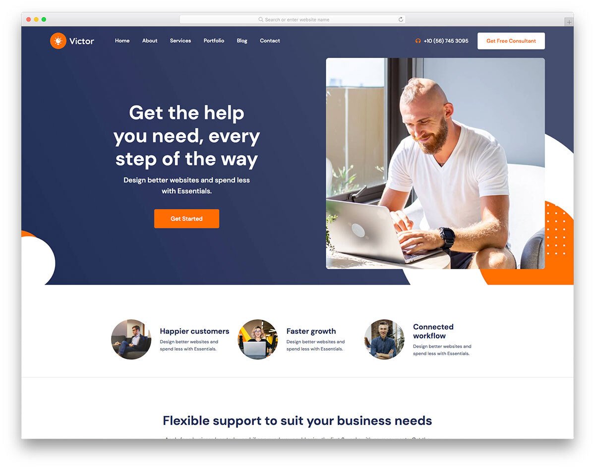 bootstrap 5 business template for startups