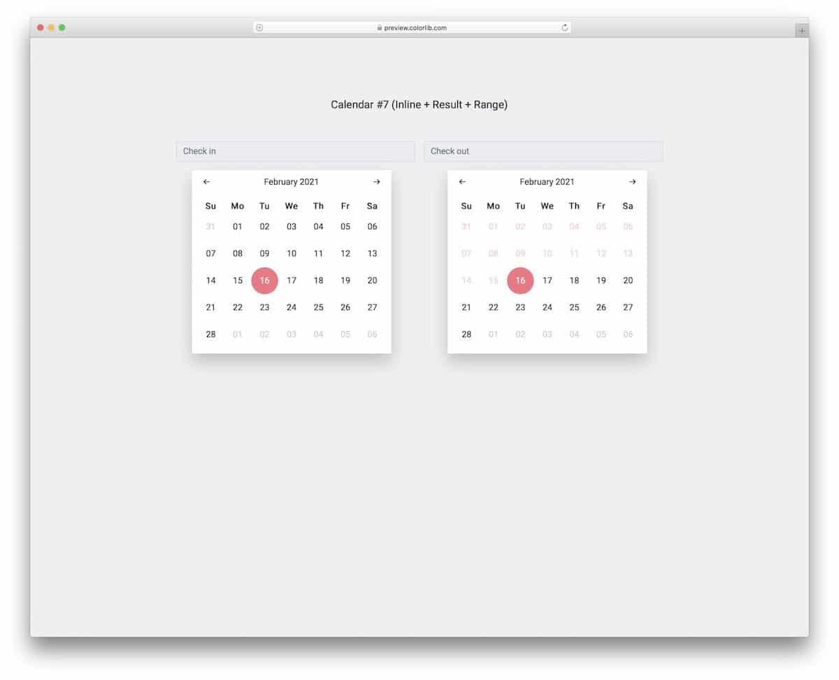 bootstrap datepicker with selected dates
