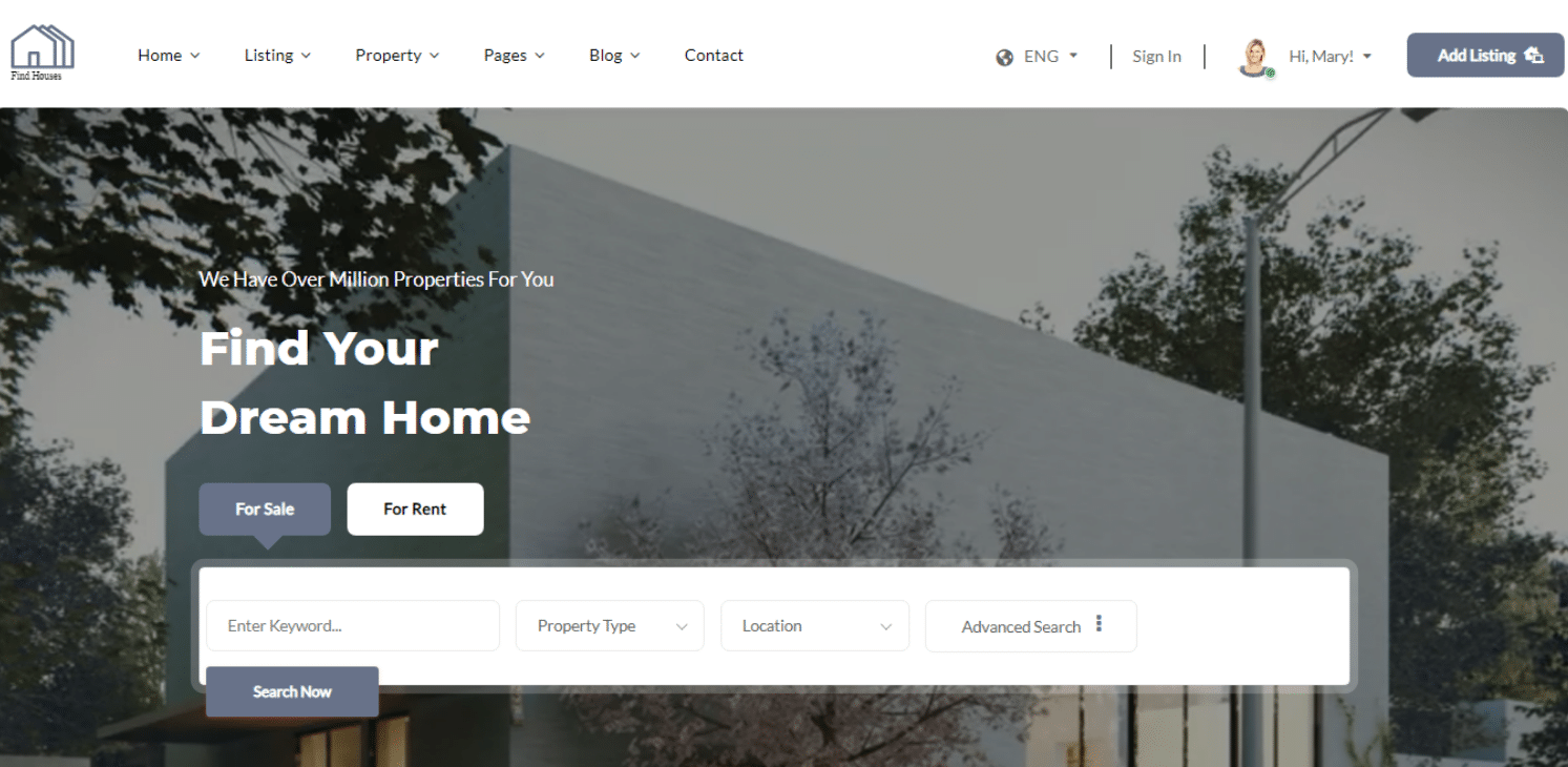 findhouses-real-estate-website-template