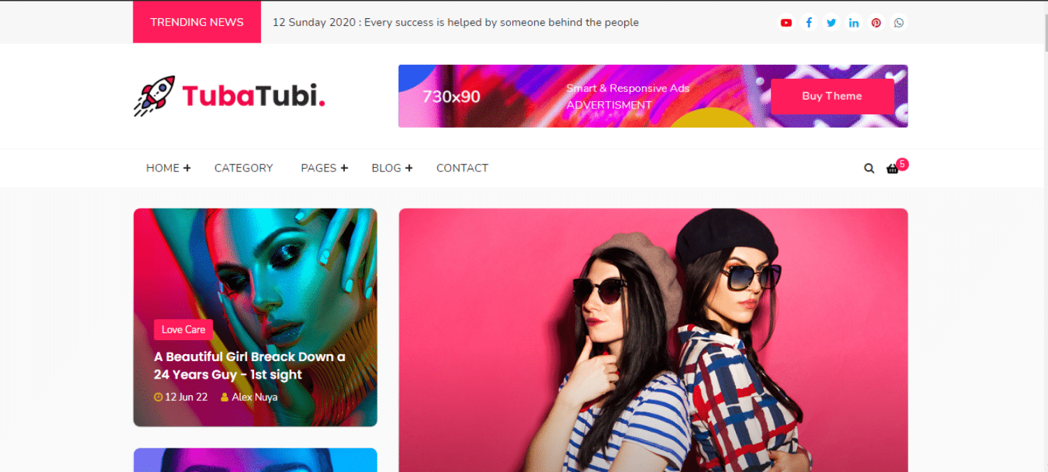 tubatubi-news-website-template