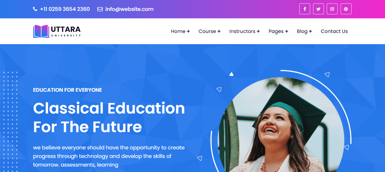 uttara-education-website-template